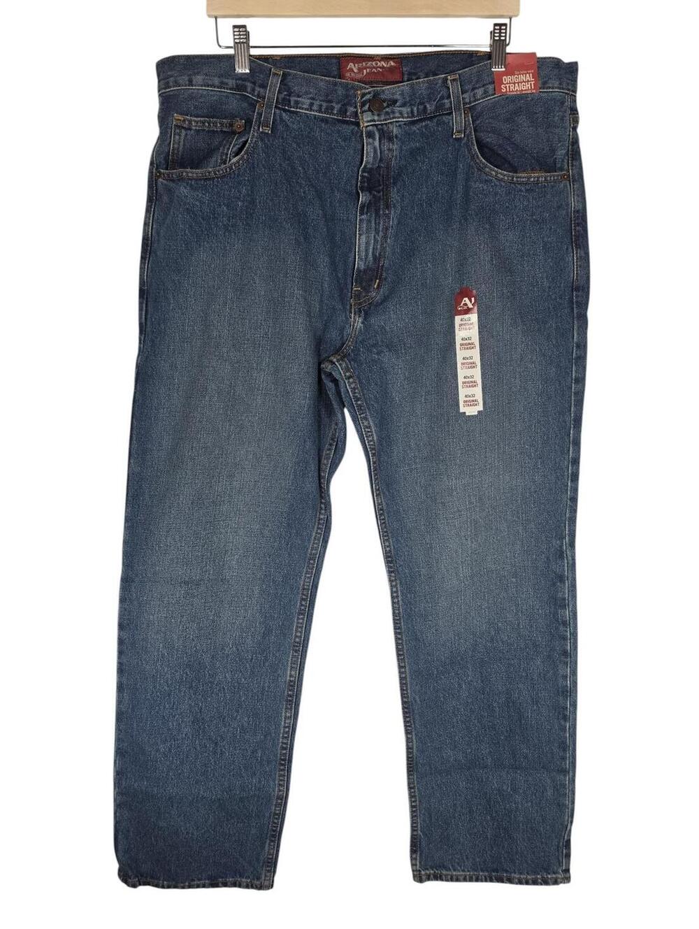 Arizona Jean Co Original Straight Fit Jeans 40x32 Medium Wash NWOT